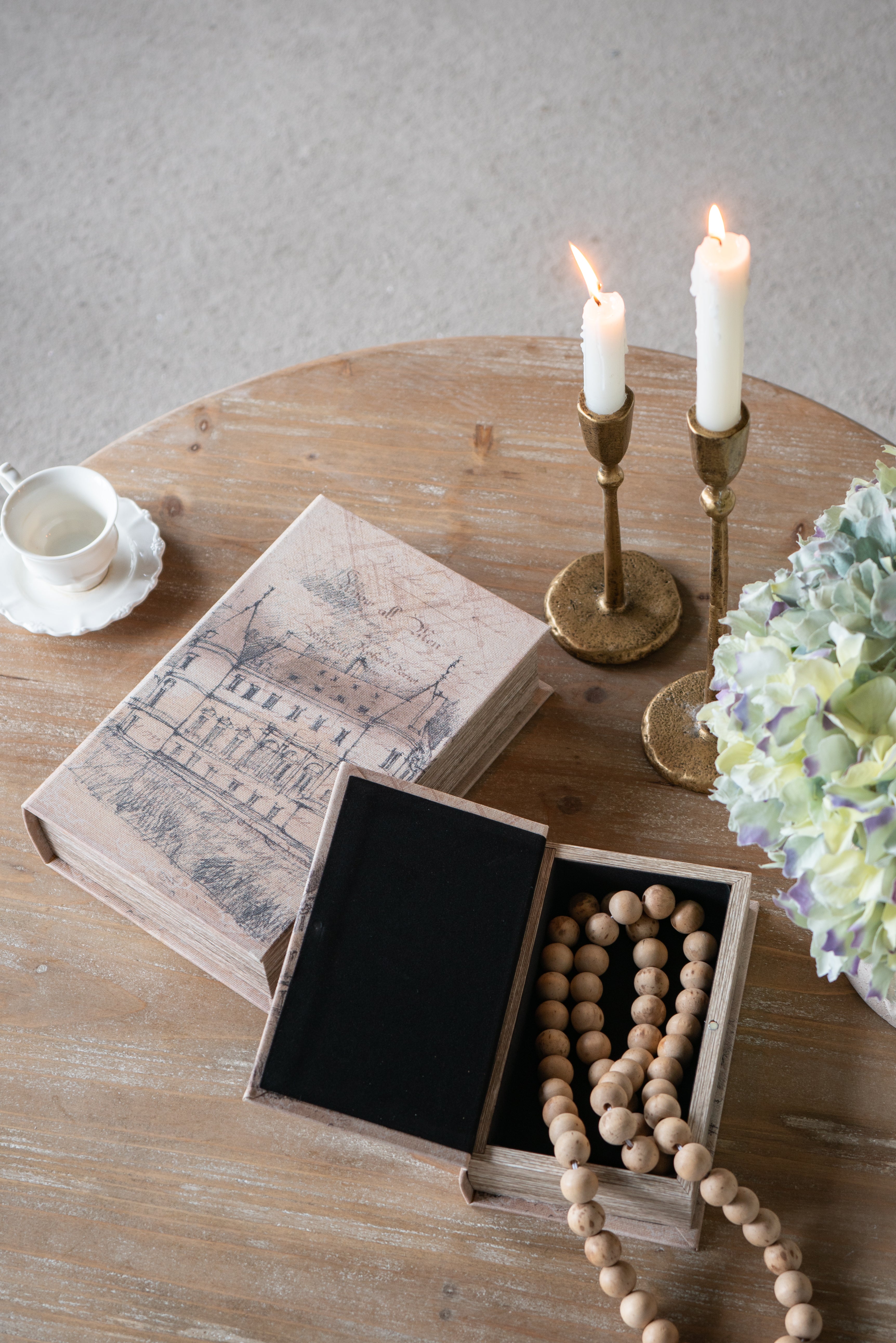 Old Building Book Boxes set of 2