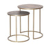 Casablanca Side Table Set of 2 - Aluminum & Iron