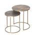 Casablanca Side Table Set of 2 - Aluminum & Iron