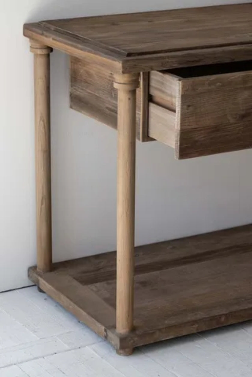 Old Elm Console Table