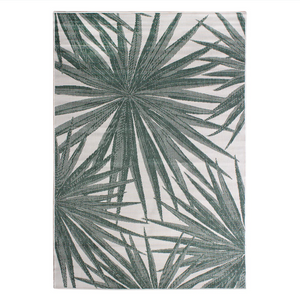 Eden Indoor/Outdoor Star Palm Green Rug