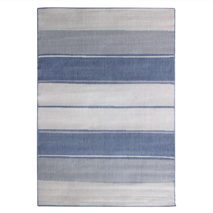 Eden Indoor/Outdoor Stripe Ocean Rug