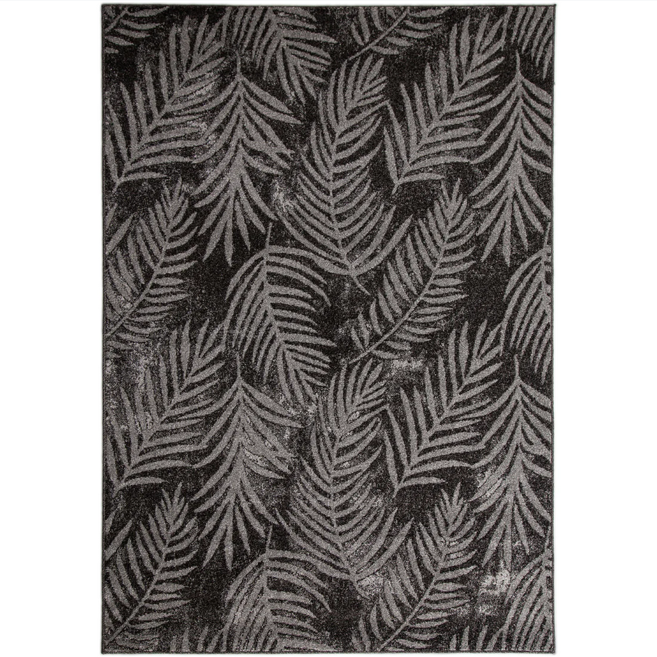 Asana Botanica Black/Light Grey Rug