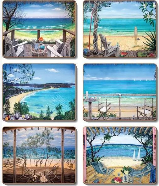 Coasters Coastal Ver 12x10 cm