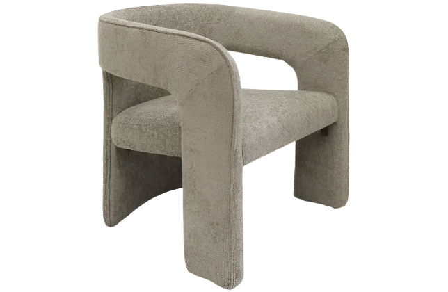 Mina Fabric Dining/Occasional Chair - Stone