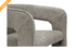 Mina Fabric Dining/Occasional Chair - Stone