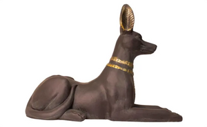 Fibre Clay Dog Lying - Indoor | Outdoor