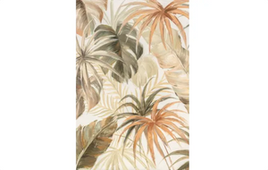 Tropics Framed Canvas - Natural