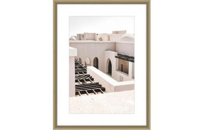 Morocco Glass Framed Art - Natural