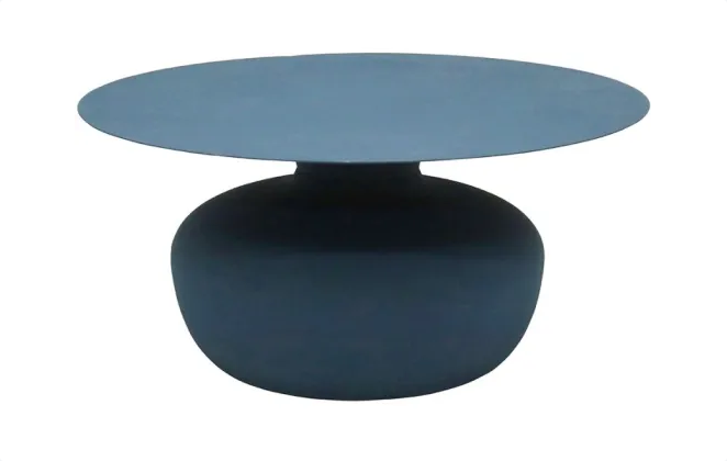 Benji Iron Coffee Table - Petrol Blue