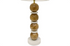 Asha Wood And Marble Table Lamp - Natural