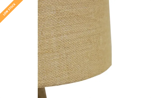 Alba Wooden Table Lamp W/ Jute Shade