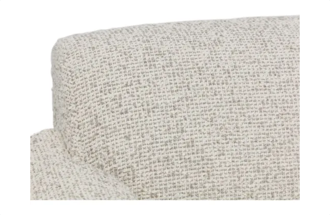 Sophie Linen & Oak Accent Chair - Grey Fleck