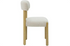 Mia Linen & Oak Dining Chair - Beige Fleck