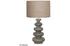 Stacked Wooden Table Lamp - Walnut