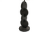 Jai Wooden Table Lamp - Black Sandblast / Beige