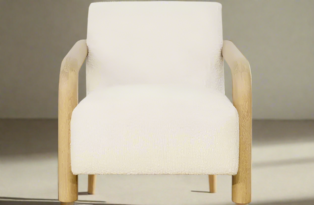 Nicola Accent Chair - Textured Cream