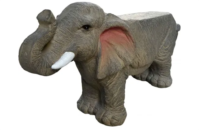 Fiber Clay Elephant Stool