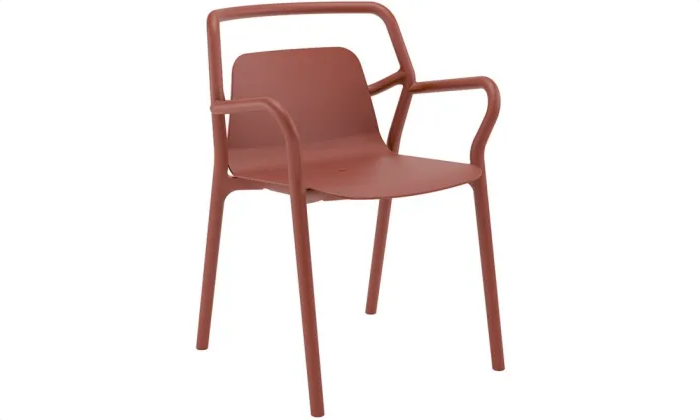 Mila Stackable Outdoor Dining Chair - Rust