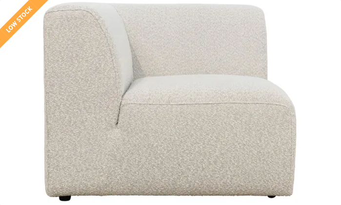 Hugo Corner Sectional Seat - Soft Gray