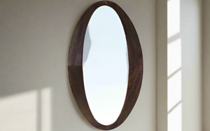 Tish Mirror - Weathered Brown