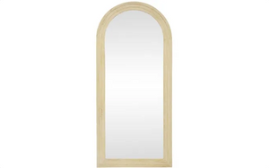 ARC Wooden Mirror - White Washed