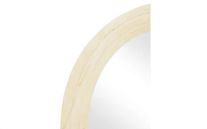 ARC Wooden Mirror - White Washed