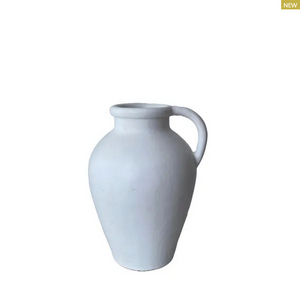 Tuscan Terracotta Jug- White