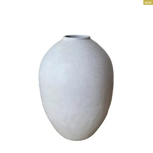 Tuscan Terracotta Vessel - White