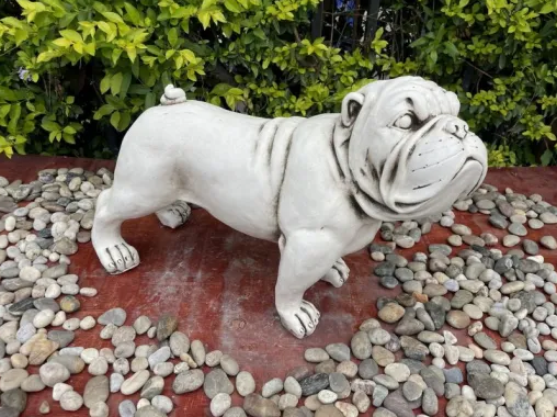 Fibre Clay Dog Statue