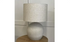 Fiberglass Lamp W/ Linen Shade - Natural