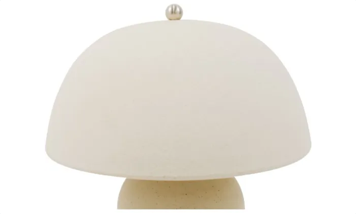 Mushroom Ceramic Lamp - Stone