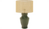 Sunny Ceramic Lamp W/ Jute Shade -Olive