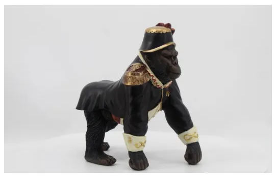 Orangutan Statue - Black