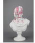 White Apollo Bust W/ Pink Splash