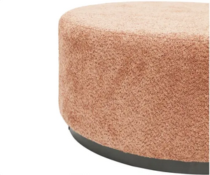 Maddie Round Ottoman - Berry