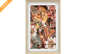 Floral Tropics Print Foil in Exiglas