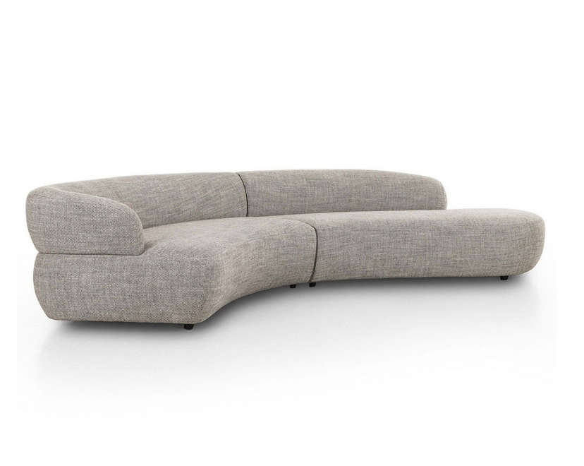 Terra 2 Piece Large Sectional Sofa - Grey