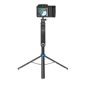 Premium Bluetooth Selfie Stick w/ 1.75m Quadpod, Camera Mount, Stabilizer