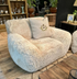 St Moritz Faux Fur Armchair - Beige