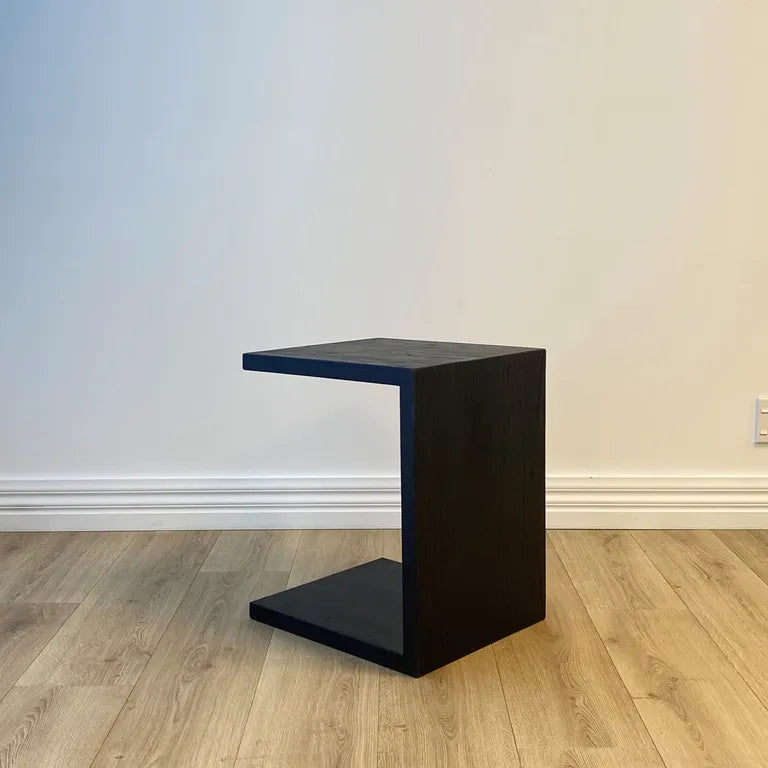 Heritage Wood Side Table - Black