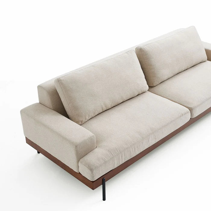 Soho 3 Seater Feather Foam Sofa - Natural