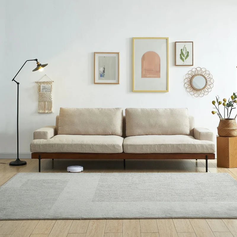 Soho 3 Seater Feather Foam Sofa - Natural