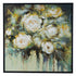 Hand Painted Flower Painting on Stretched Canvas - Black Frame