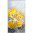 Hand Painted Flower Painting on Stretched Canvas - Gold Frame