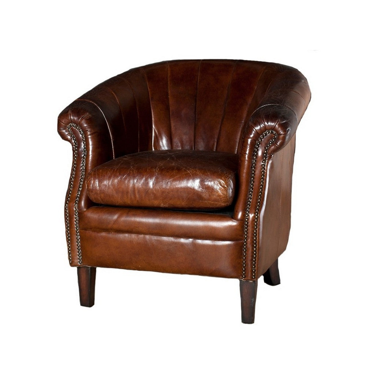 Roosevelt Tub Armchair Vintage Cigar