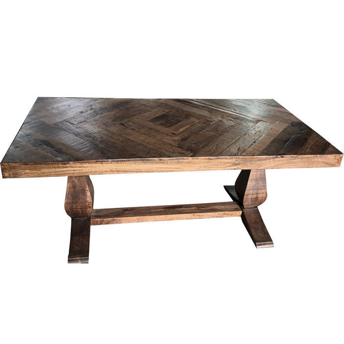 Prairie Parquet Dining Table - Walnut 1800