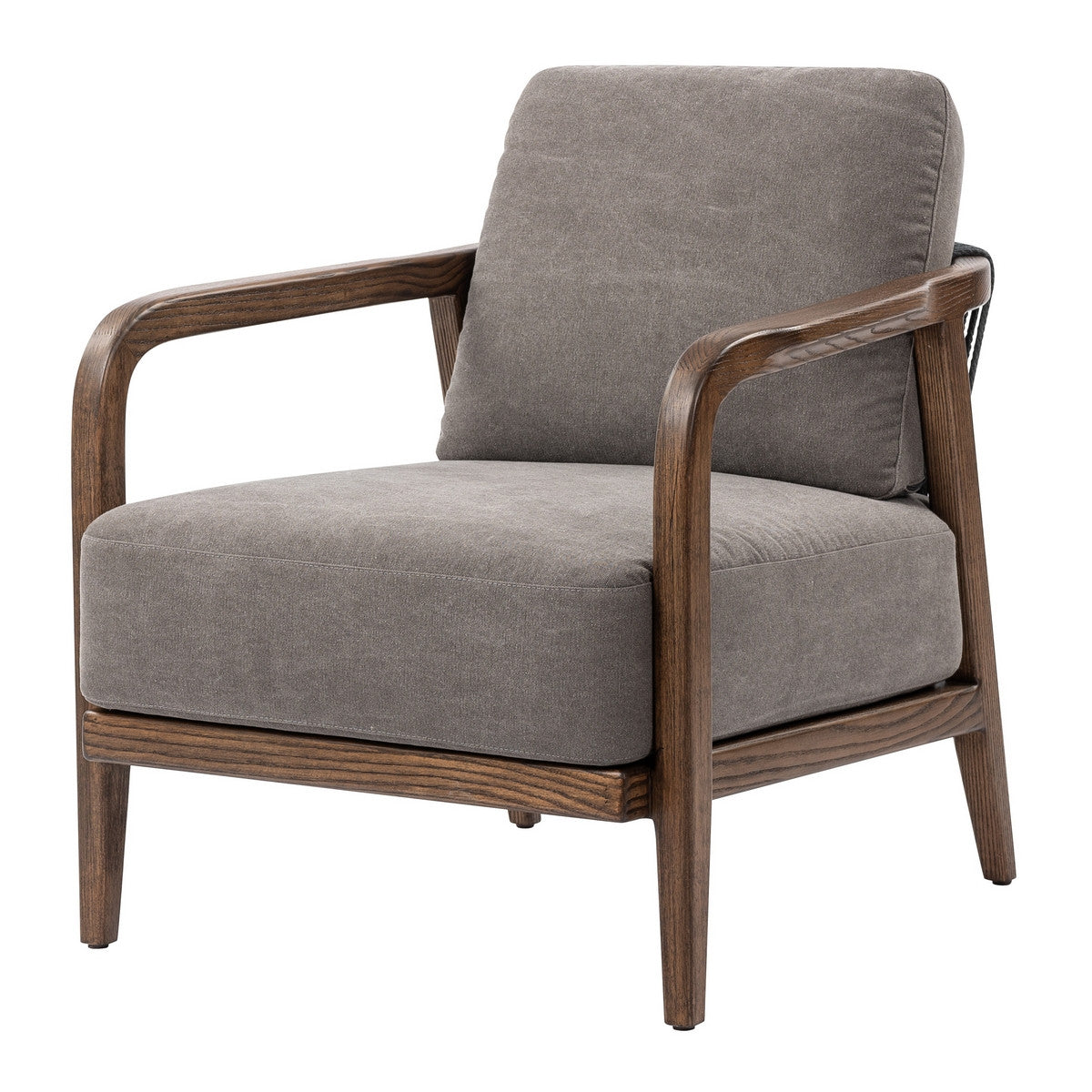 Ashly Armchair - Grey | Walnut