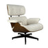 Eames Relax Swivel Chair - White Boucle