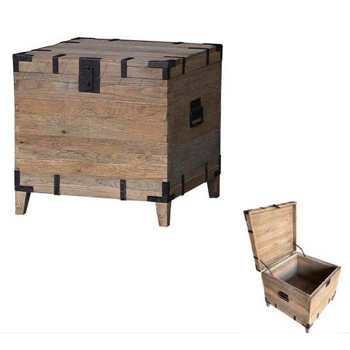 Heirloom Reclaimed Oak Trunk | Side Table | Blanket Chest